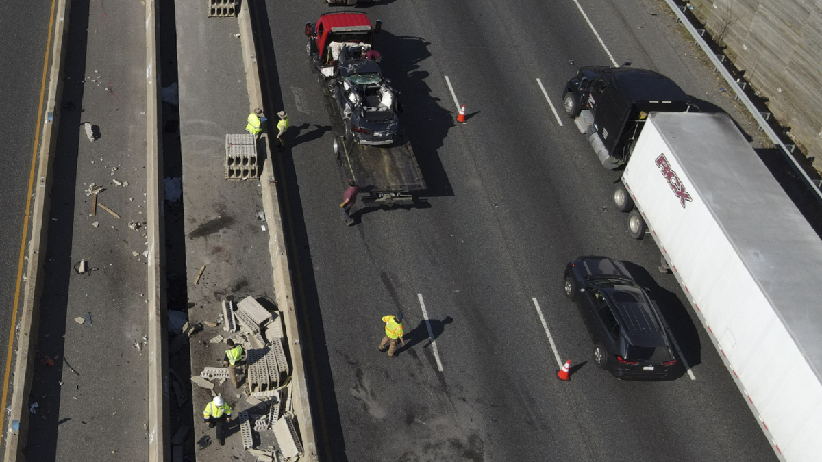 Maryland crash vehicle towed away