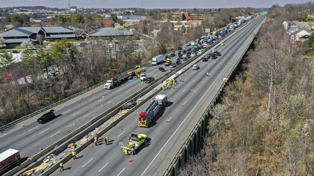 Highway closed in Maryland after six workers killed in crash