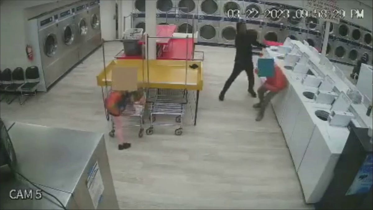 photo of assault in laundrymat