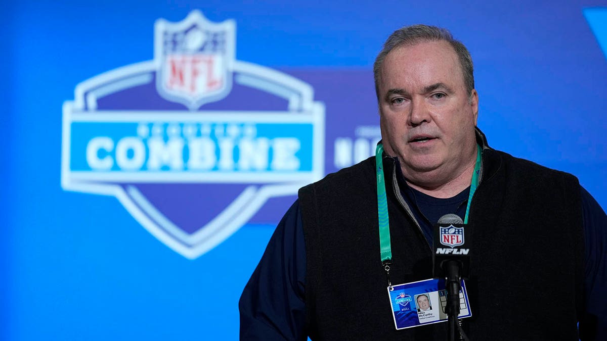Mike McCarthy at the scouting combine