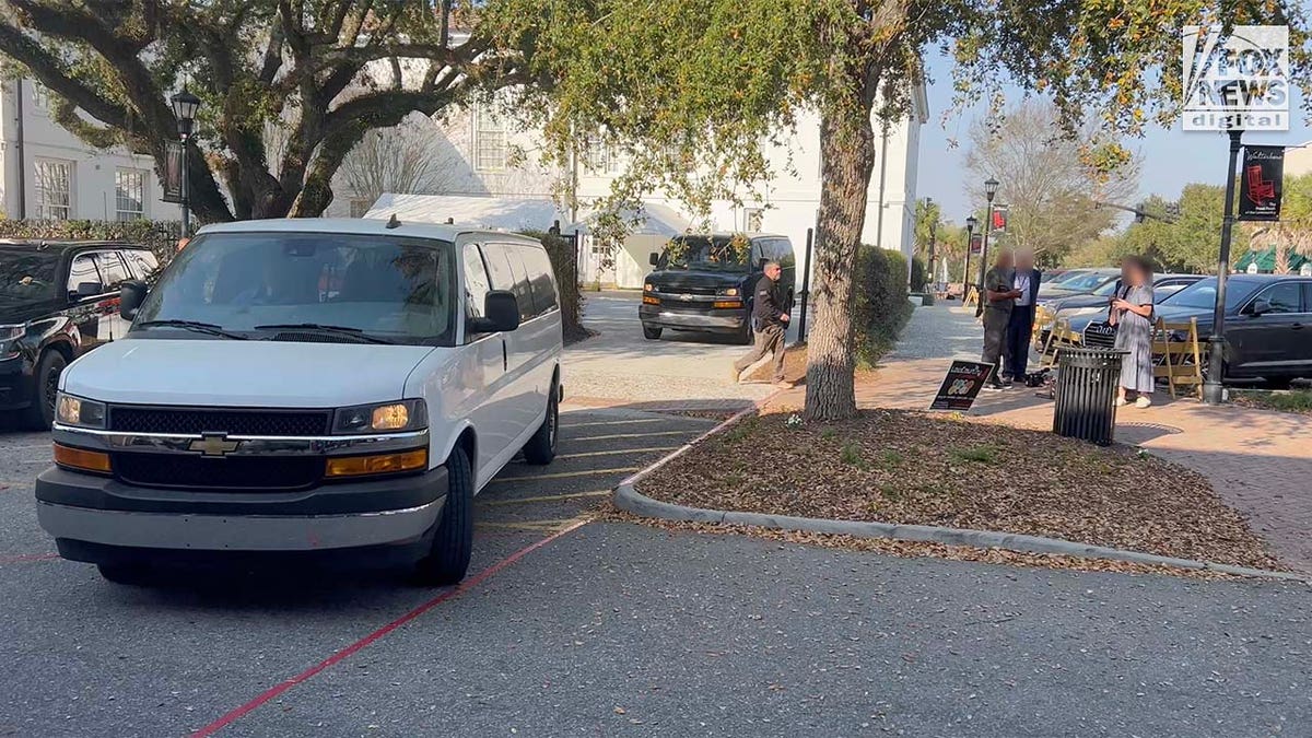 The jury is transported in vans from the courthouse to Moselle.