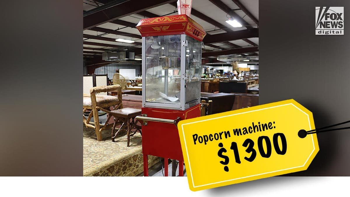 The Murdaughs' popcorn machine sold for $1,300.