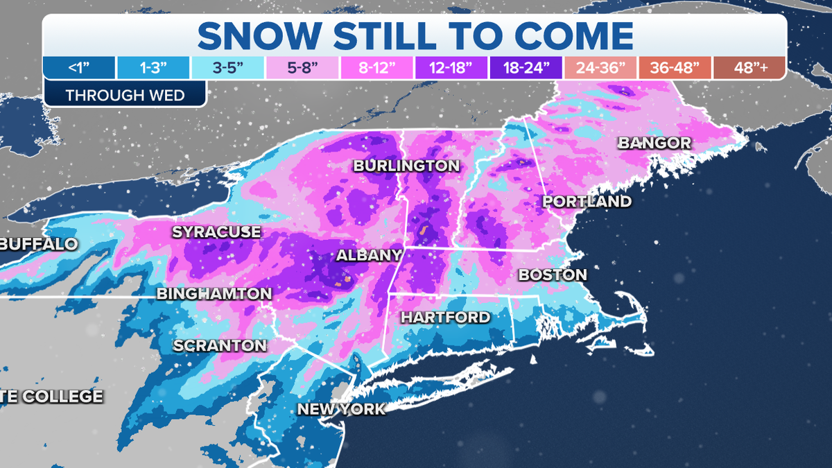 Snow expected in the Northeast