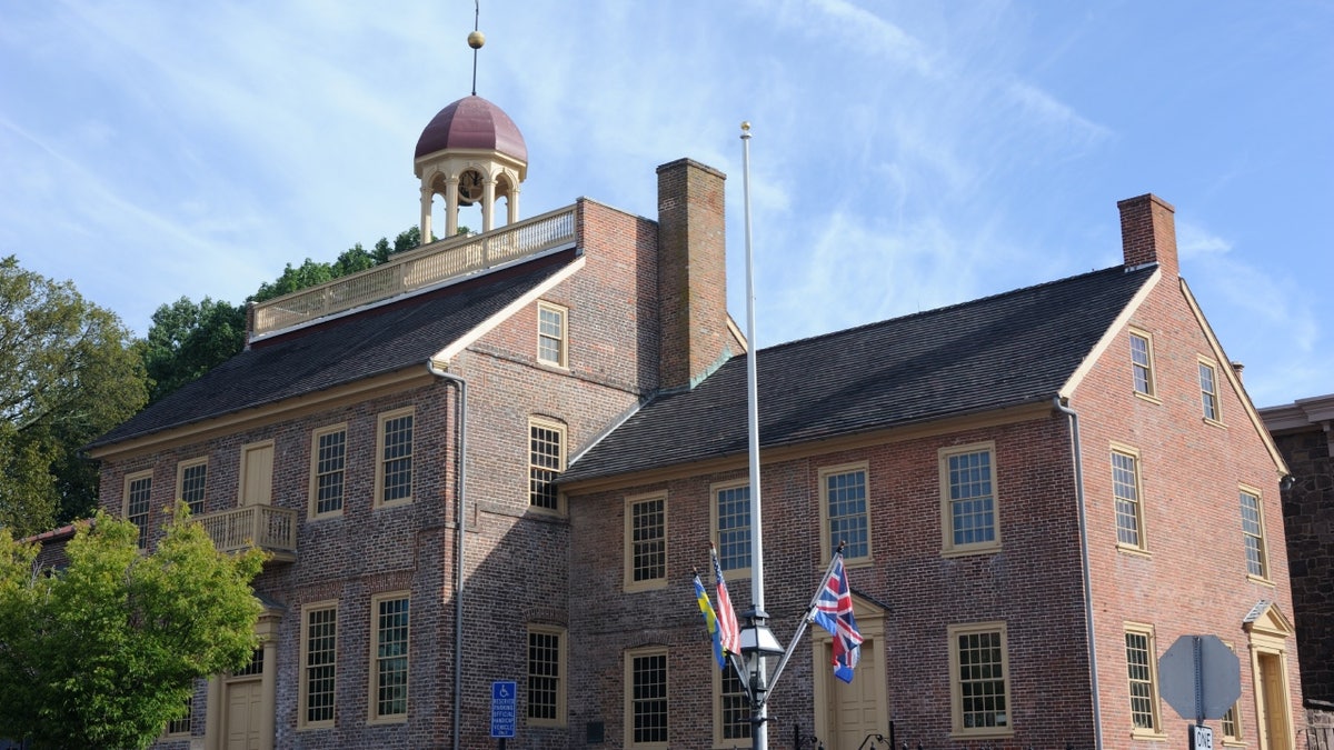 Historic courthouse in New Castle, Delaware