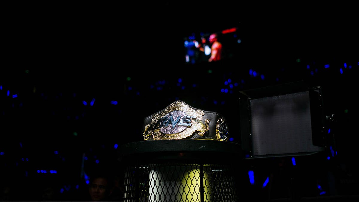 A One Championship belt in 2017