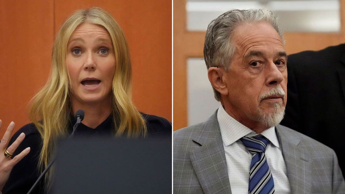 Gwyneth Paltrow and Terry Sanderson at the civil trial