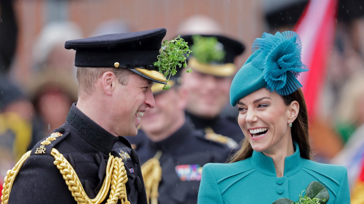 Kate Middleton and Prince William share a laugh