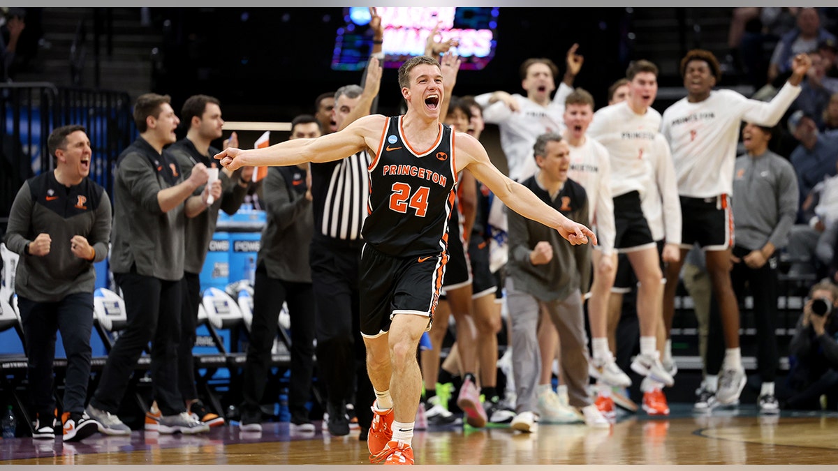 Blake Peters celebrates