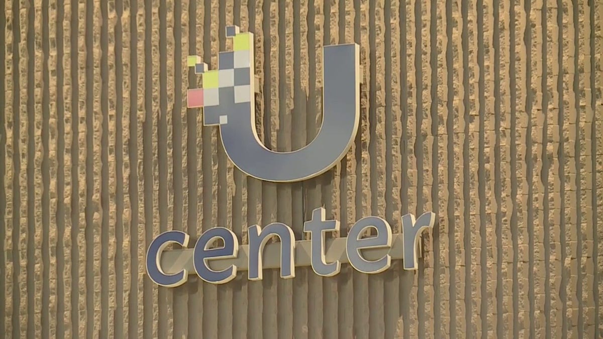 The Center's main sign
