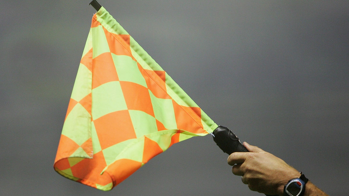Soccer referee's flag