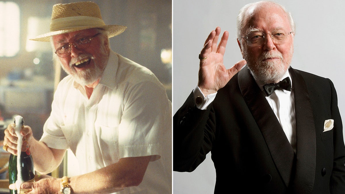 Richard Attenborough then and now split