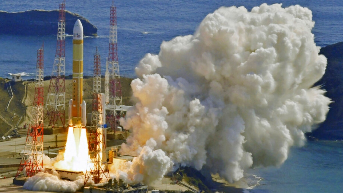 An H3 rocket lifts off from Tanegashima Space Center in Japan