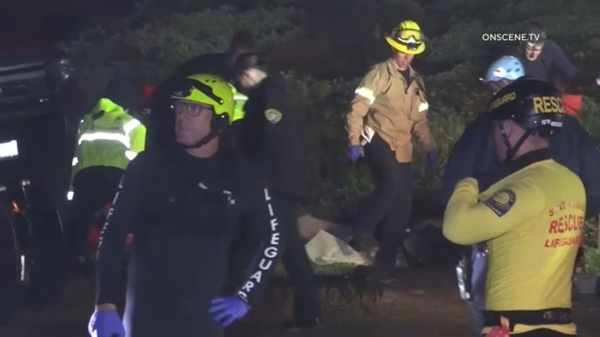 San Diego lifeguards and fire rescue by dead migrants
