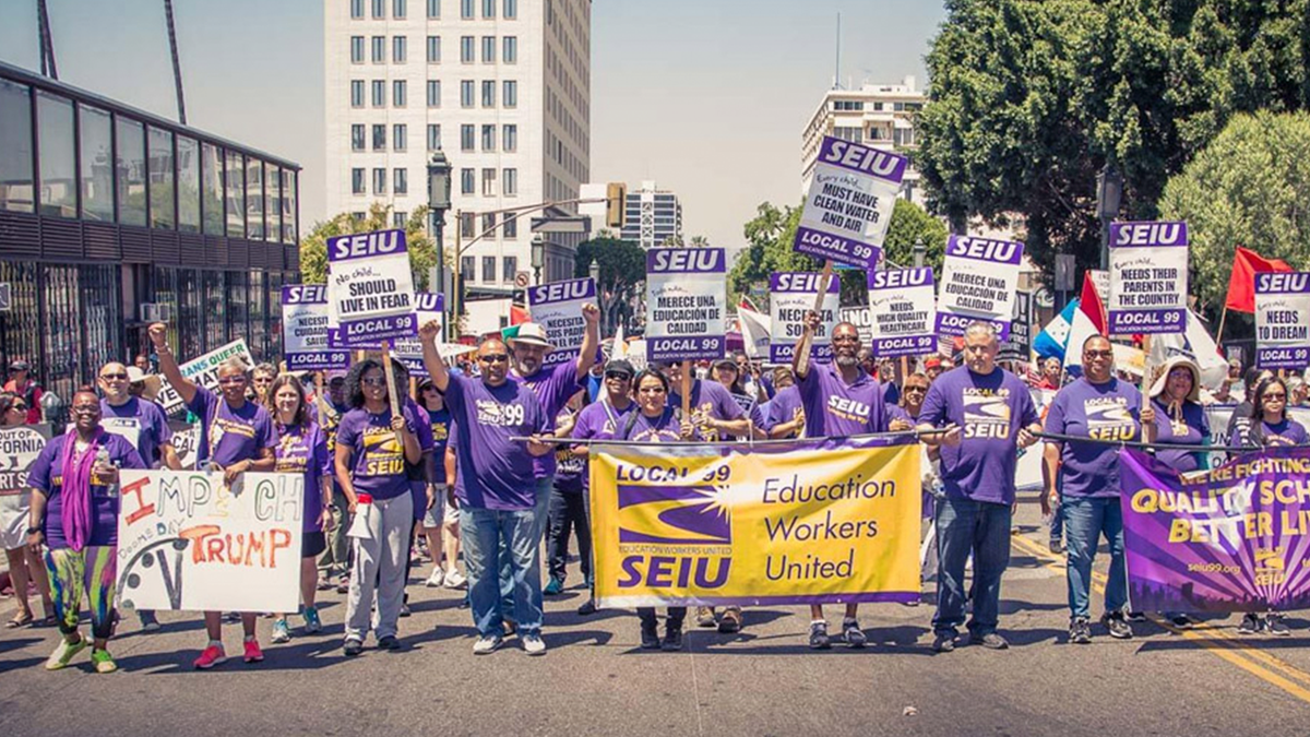 SEIU Local 99 protest