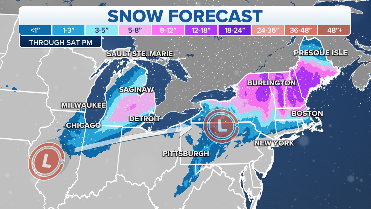 Northeast snow forecast