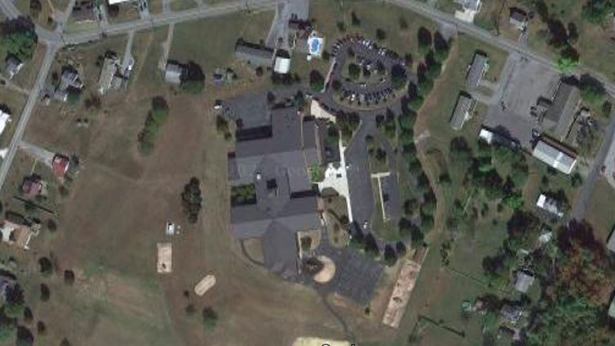 Aerial view of Claysburg Elementary School