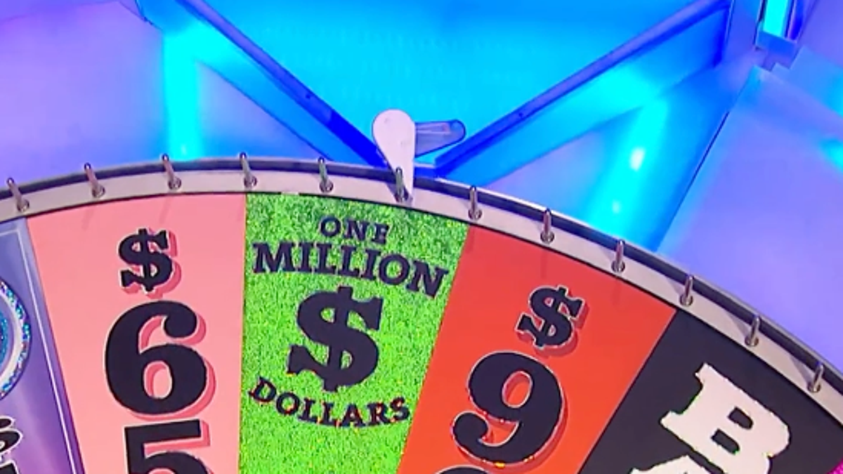 Wheel of Fortune one-million dollar wedge