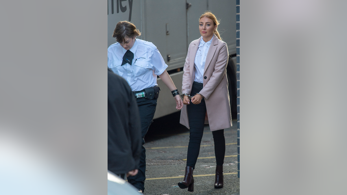 British woman in handcuffs