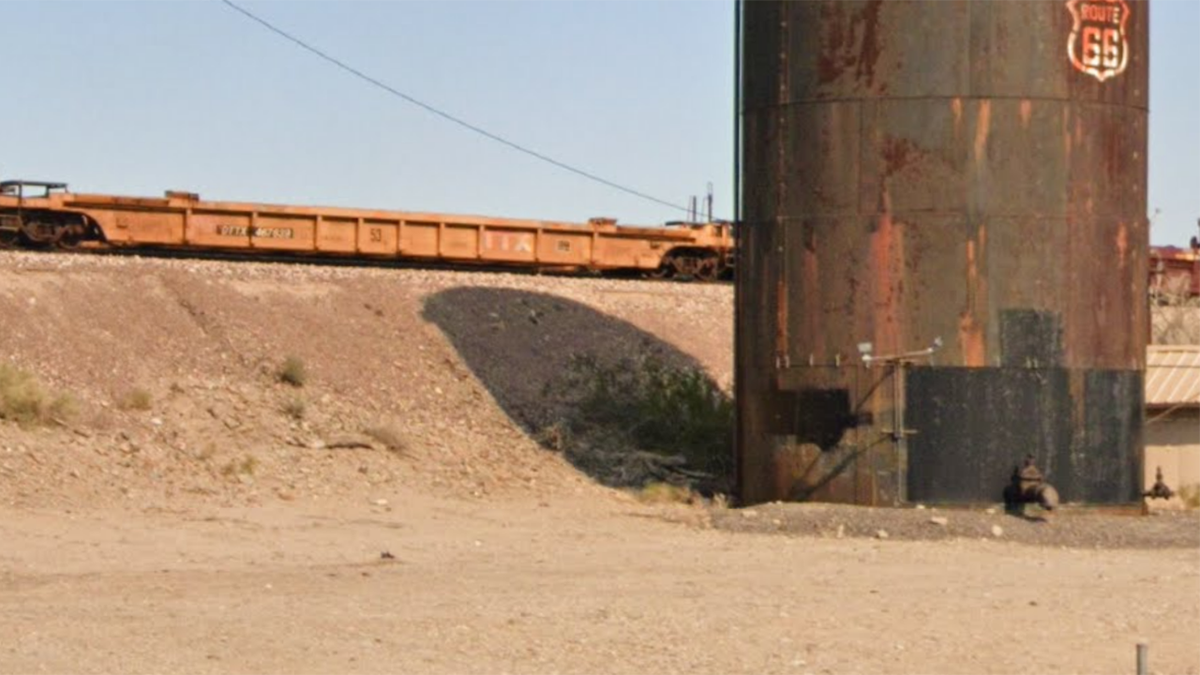 A photo of train tracks