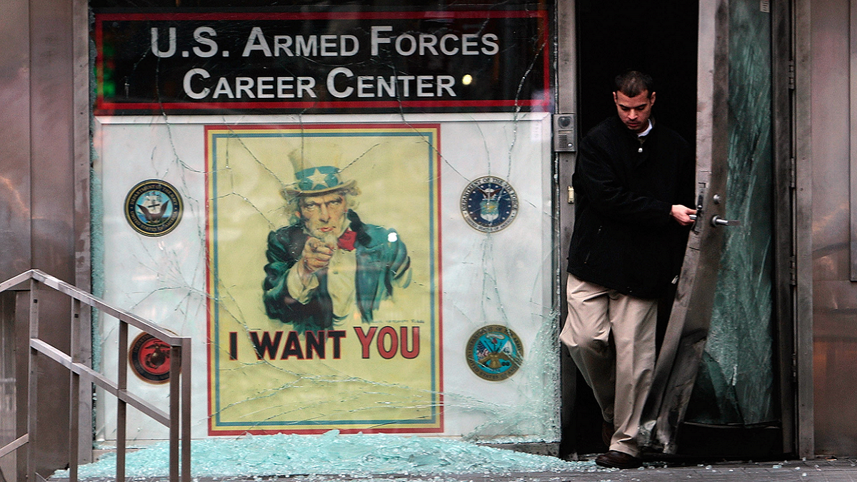 Scene of 2008 unsolved bombing in Times Square New York City