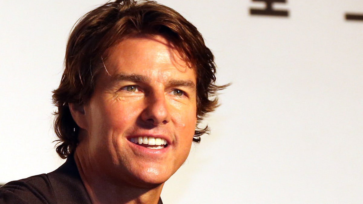 Tom Cruise at the Korean premiere for Mission Impossible: Rogue Nation