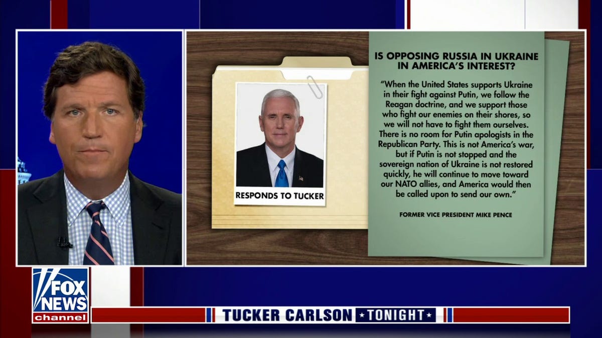 Pence response to Tucker