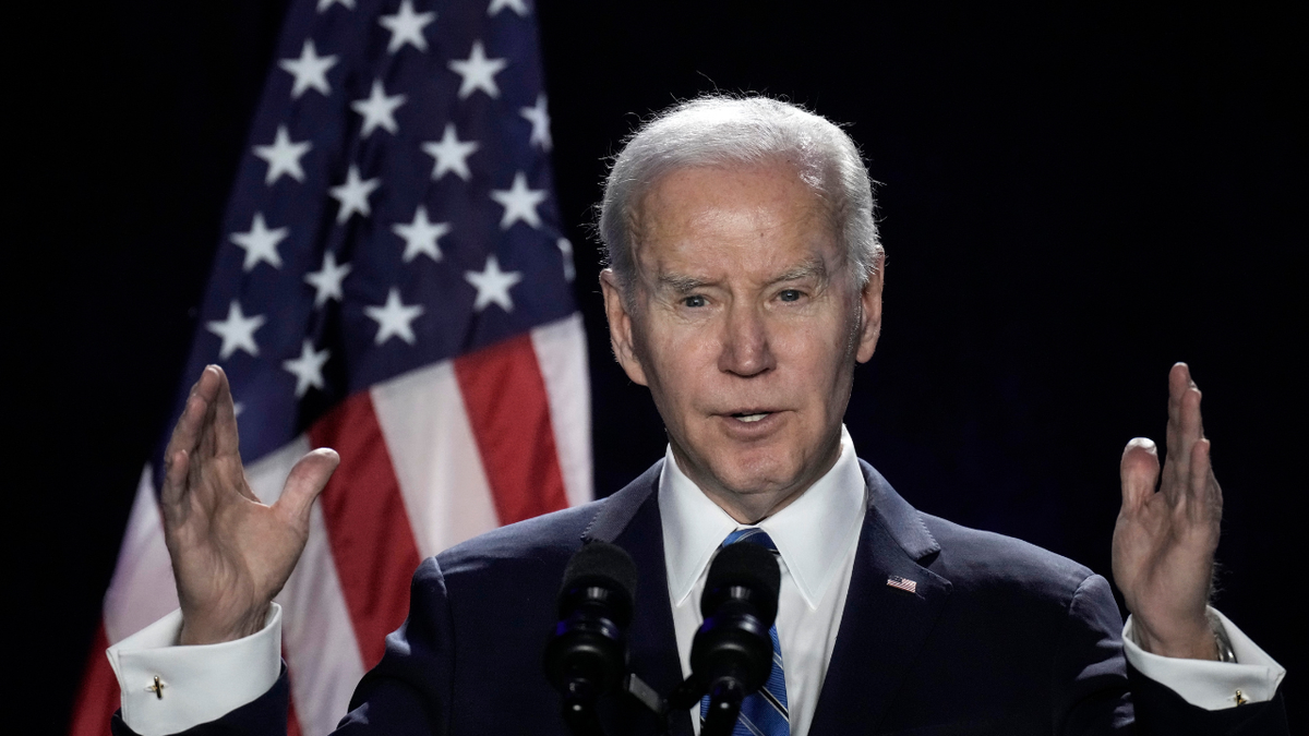 Joe Biden speaking in Baltimore