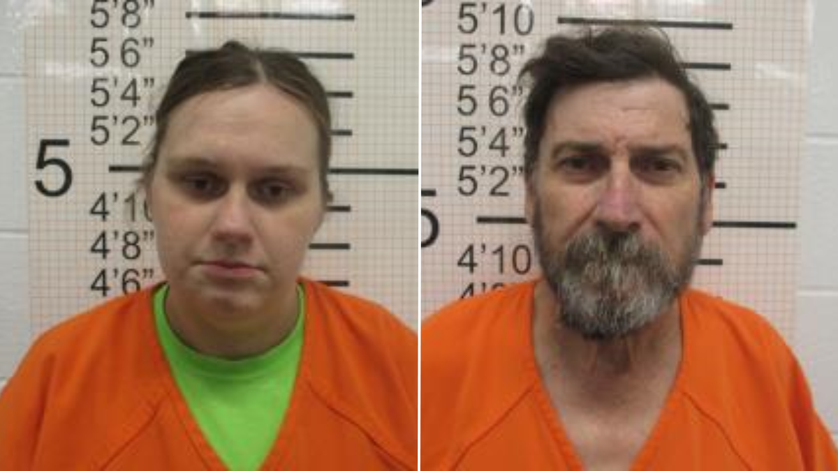 Megan Staude (L) and Rodney Staude (R) mugshot