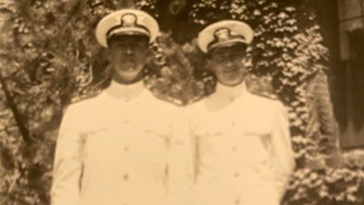 Fred Fonda and Al Sitarski in uniform