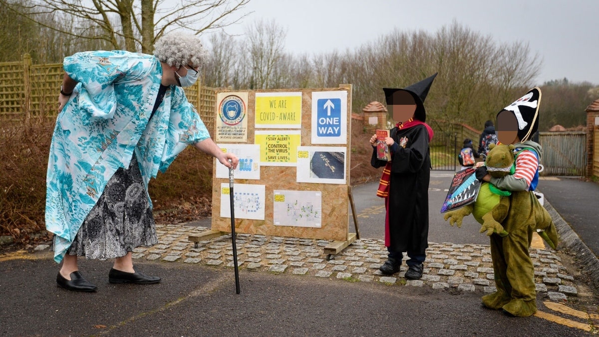 Schoolchildren in the U.K. mark World Book Day