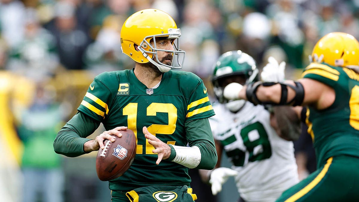 Aaron Rodgers against Jets