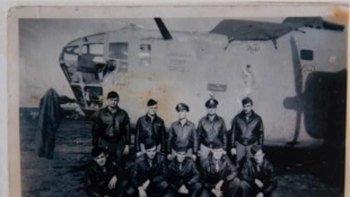 Art's bomber group. Art is top row, middle. 