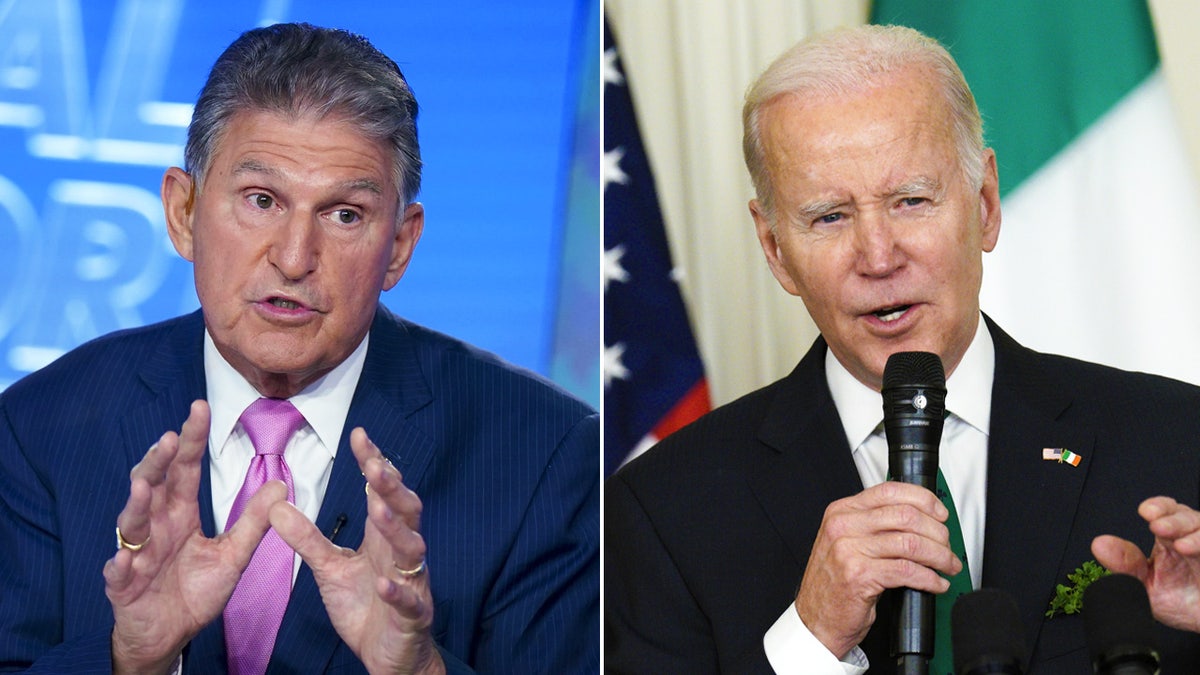 Joe Manchin, Joe Biden split