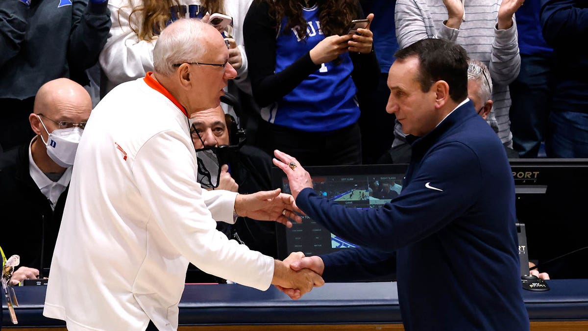 Jim Boeheim and Coach K