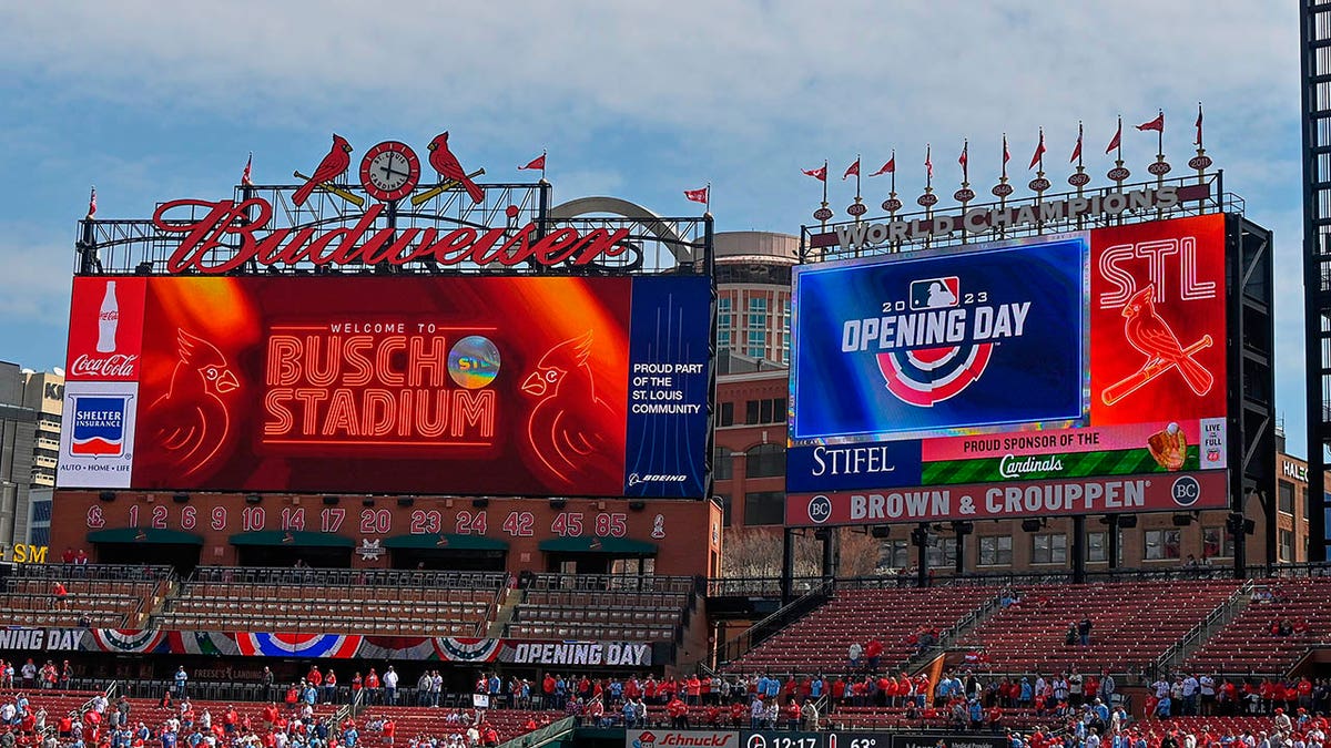 Busch Stadium on Opening Day