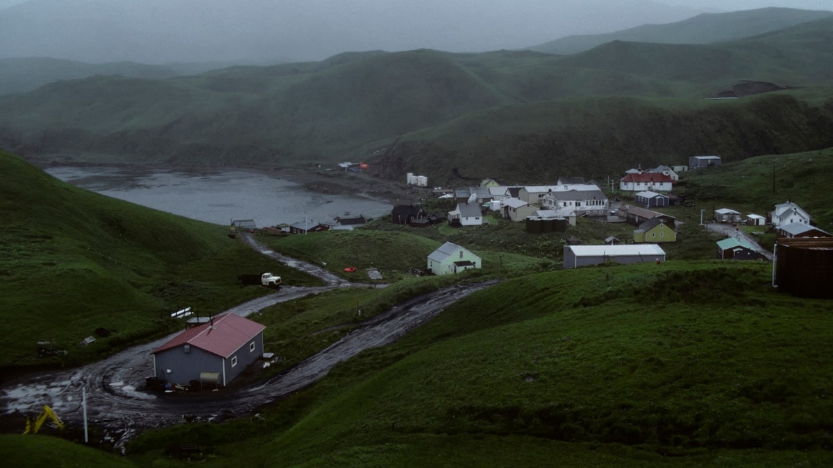 The village of Atka in the Aleutians