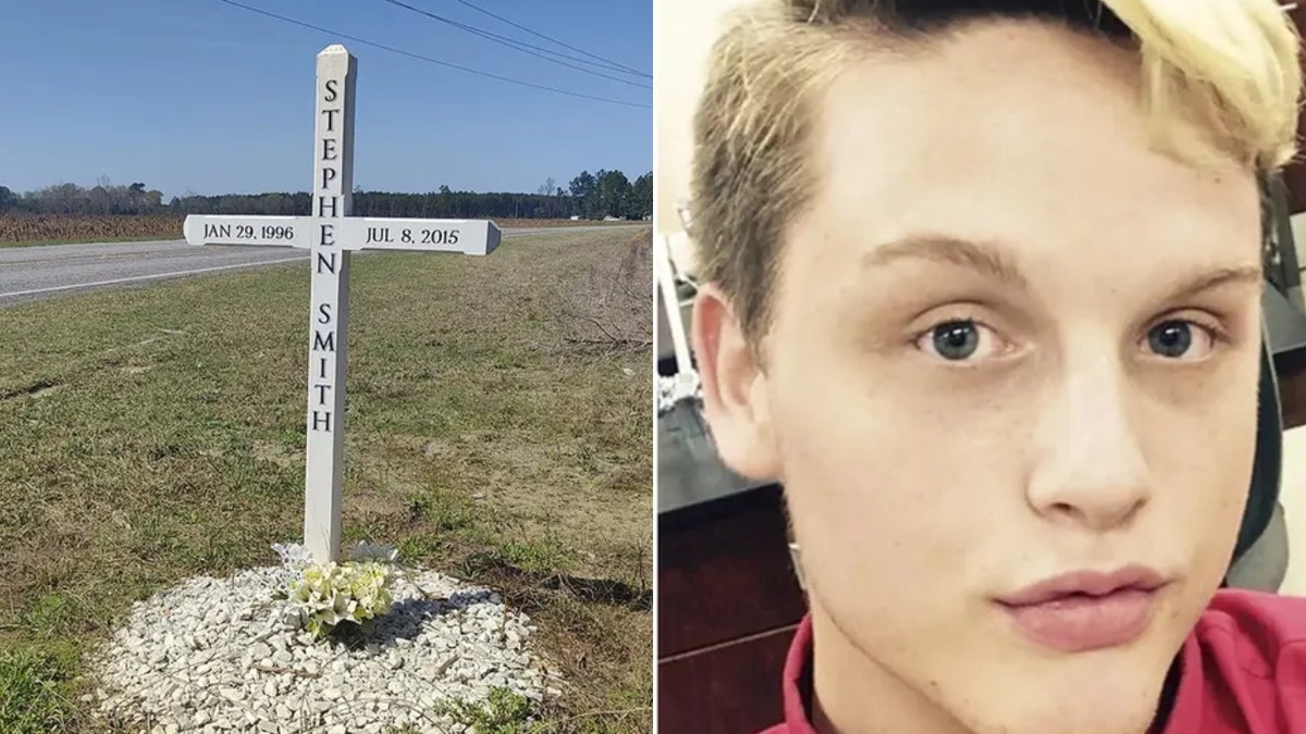 Stephen Smith's roadside memorial