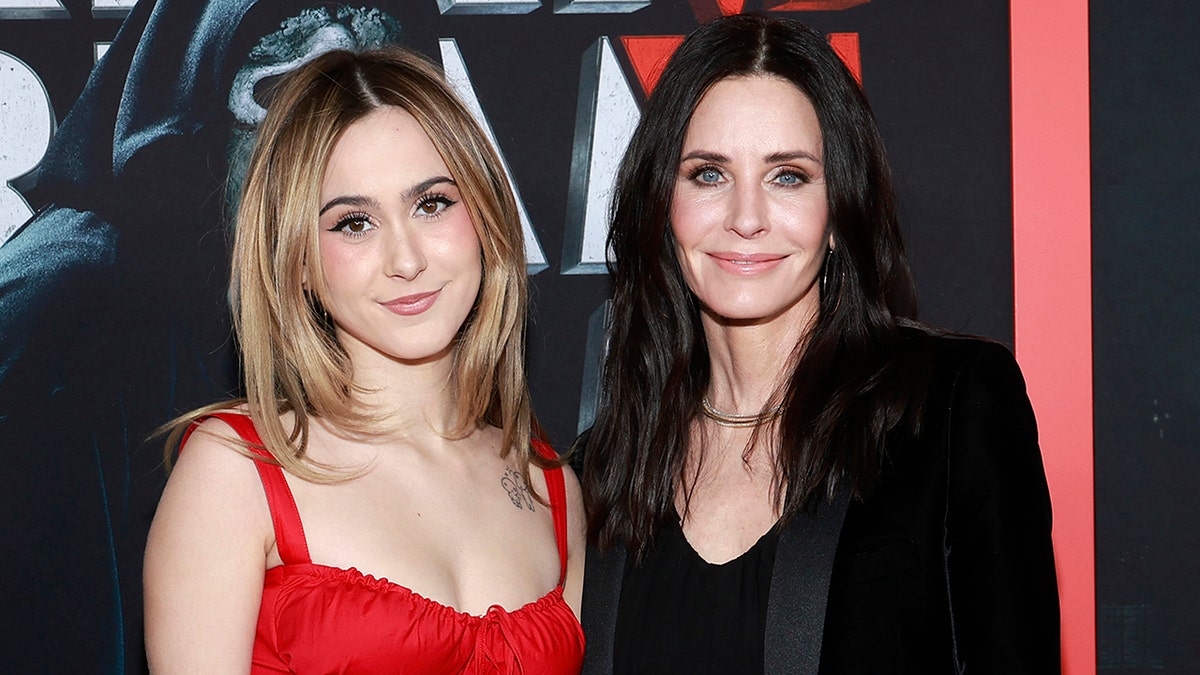 Coco Arquette and Courteney Cox at "Scream VI" premiere