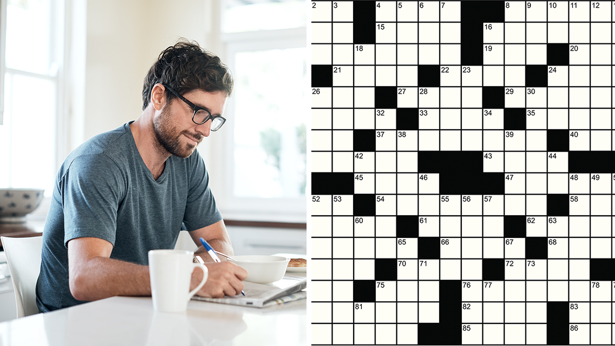 Splitting crossword puzzles