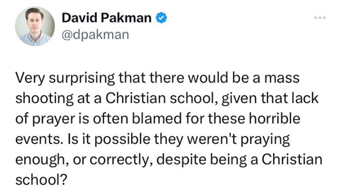 screenshot of pakman tweet