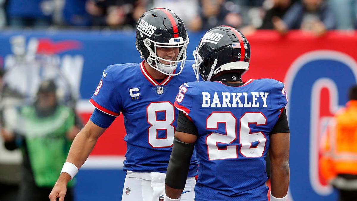 Daniel Jones and Saquon Barkley