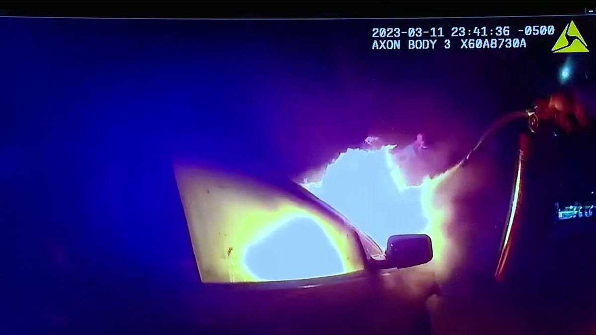 Michigan police officer pulls driver from fiery SUV after deadly highspeed crash video Fox News
