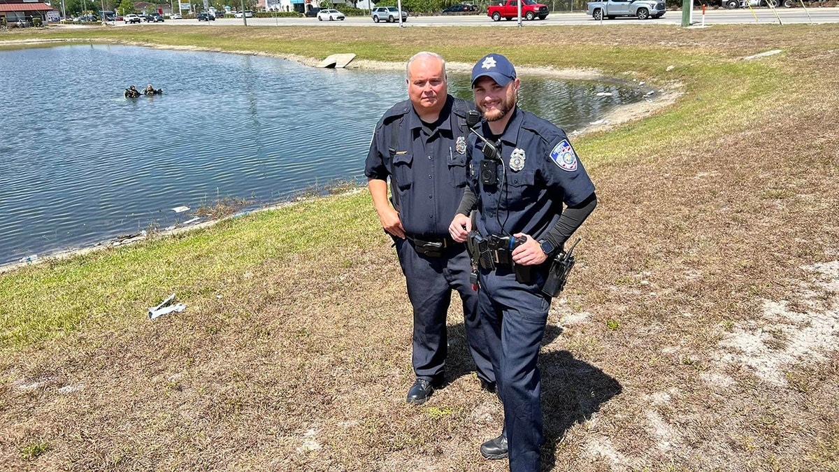 Two firefighters FL water rescue