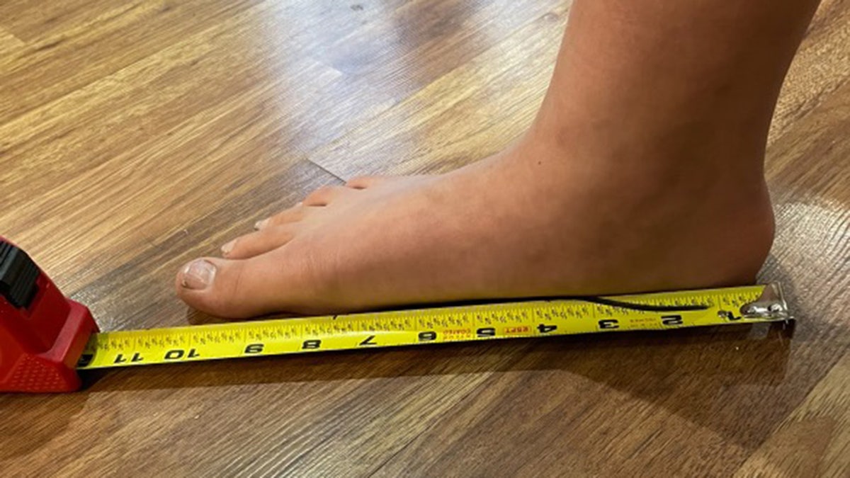 horizontal foot measurement