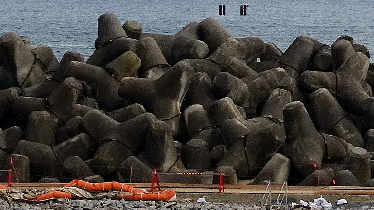 Ocean near Fukushima Daiichi nuclear power plant