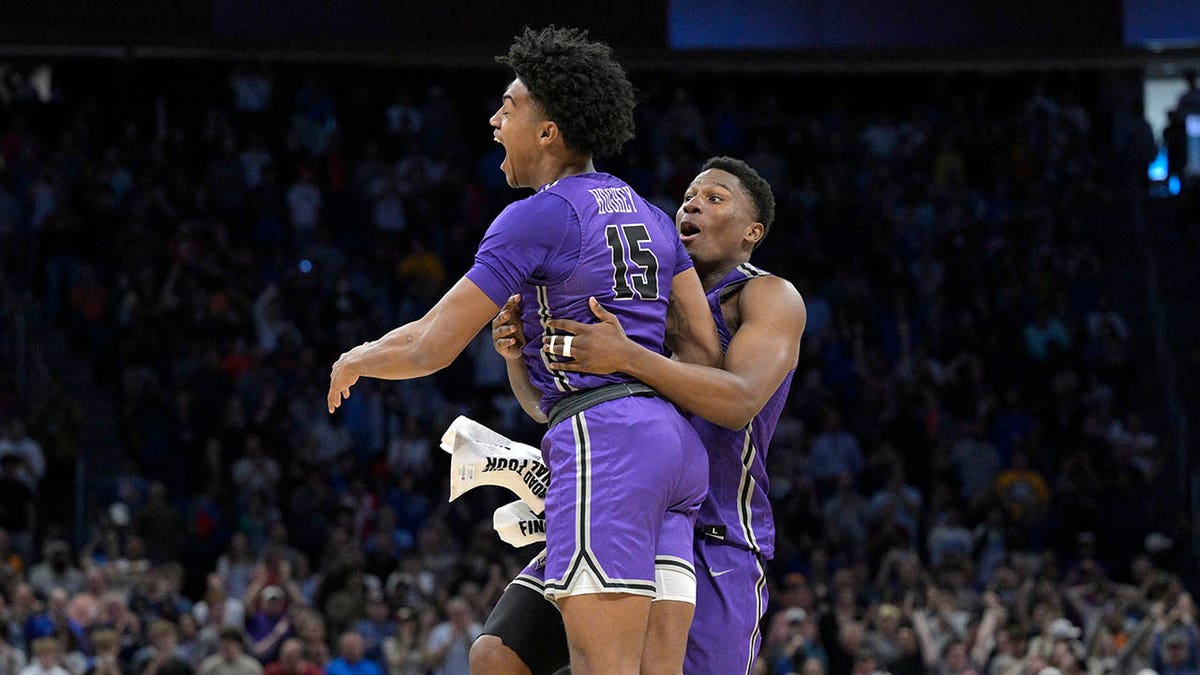 Furman players celebrating