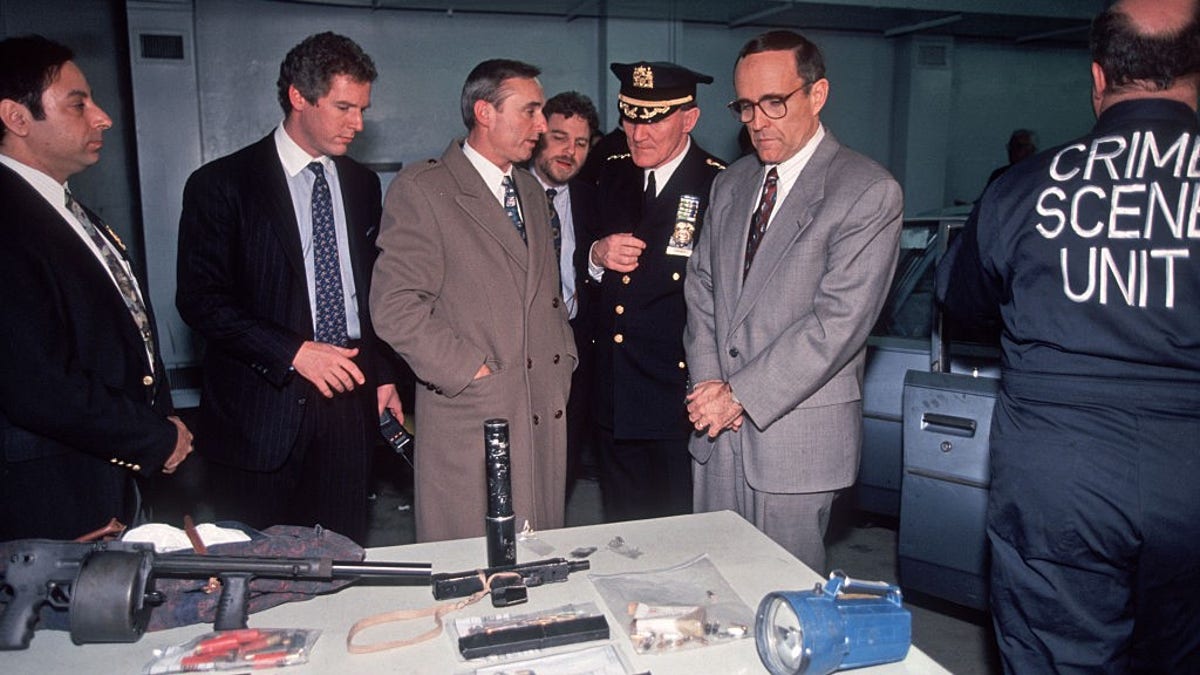 Mayor Giuliani and Police Commissioner Bratton