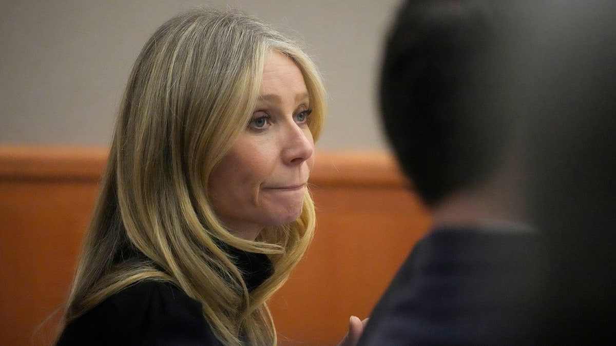 Gwyneth Paltrow sits beside her legal counsel in Park City courtroom