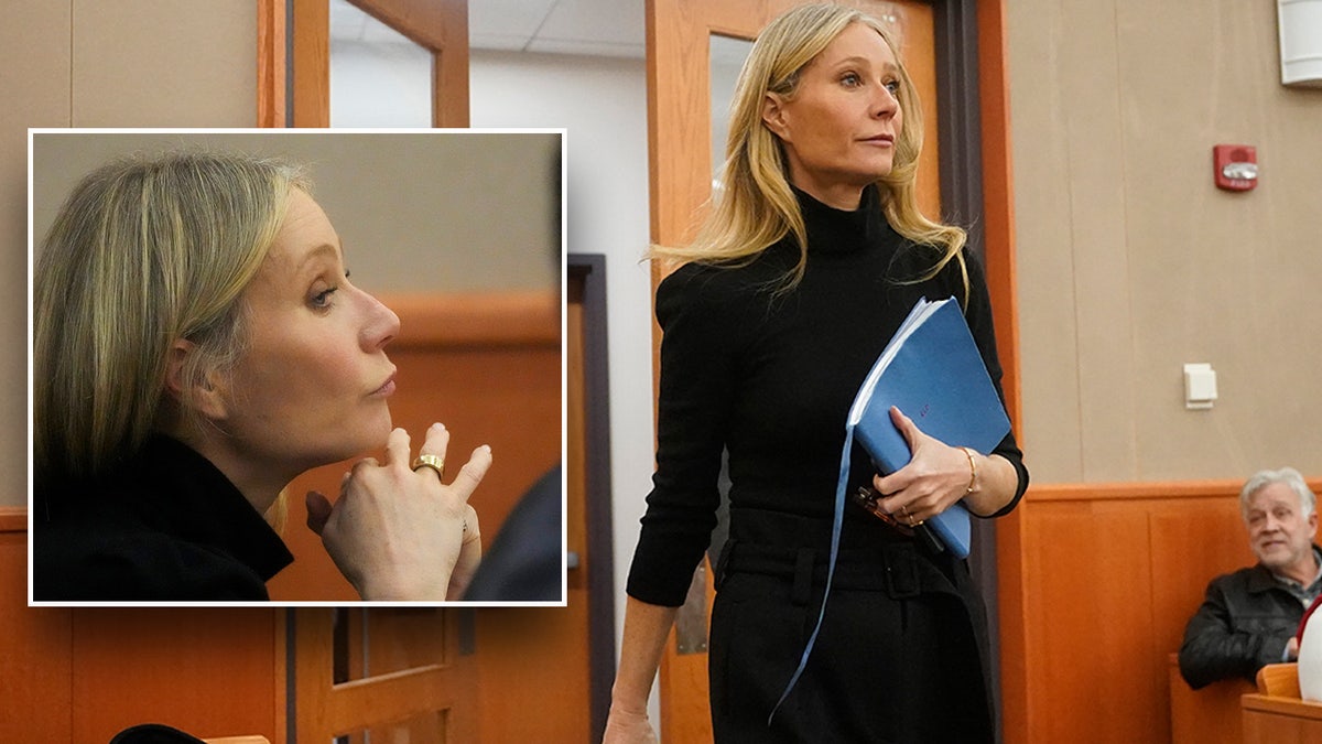 Gwyneth Paltrow wears black dress in courtroom in Park City Utah