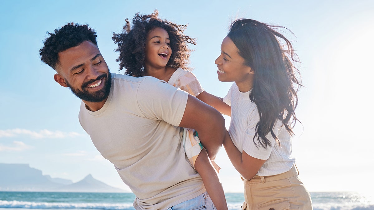 family having fun